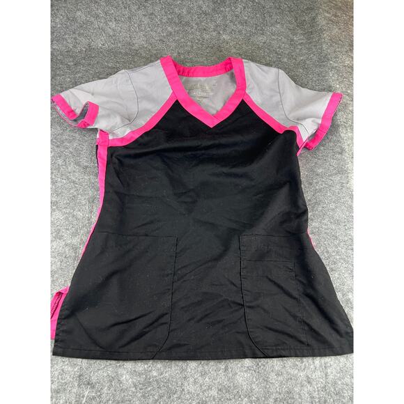Barco Uniforms Women's Top - Black and Pink - Picture 1 of 4